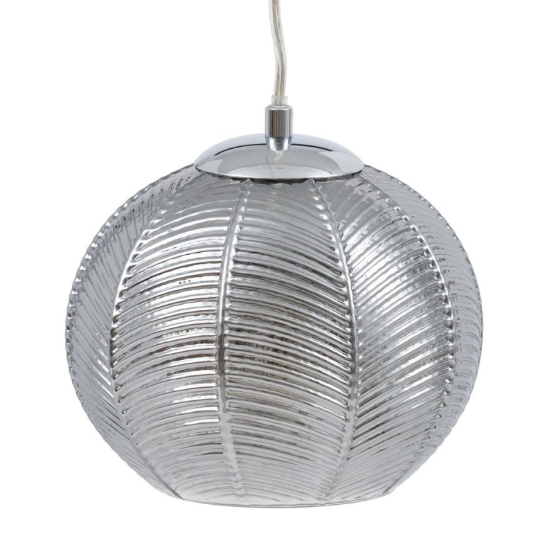 Deckenlampe 20 x 20 x 15,5 cm Kristall Silber Eisen Ø 20 cm