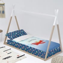 Quilted Zipper Bedding HappyFriday Le Petit Prince Son Avion Multicolour 105 x 200 cm