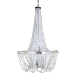 Deckenlampe 80 x 80 x 120 cm Metall Silber