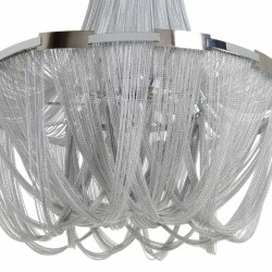 Ceiling Light 80 x 80 x 120 cm Metal Silver