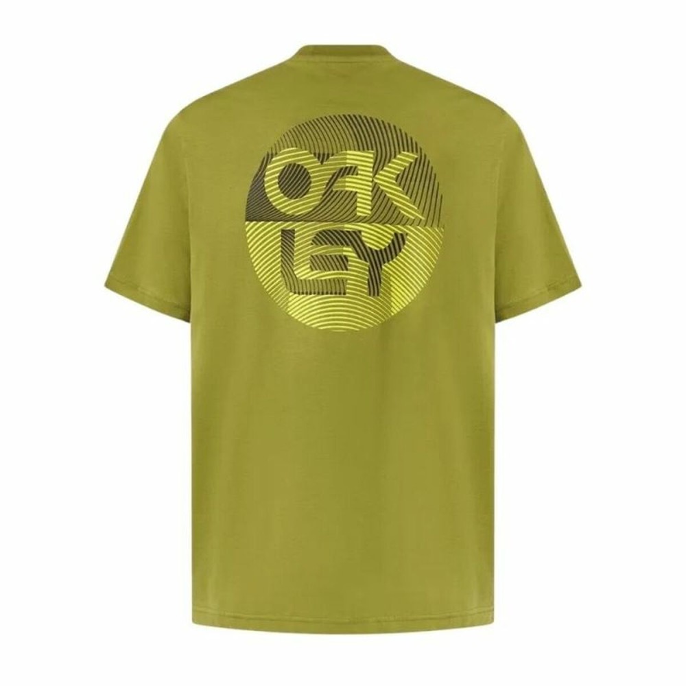 Short-sleeve Sports T-shirt Oakley Fingerprint B1B  Dark green