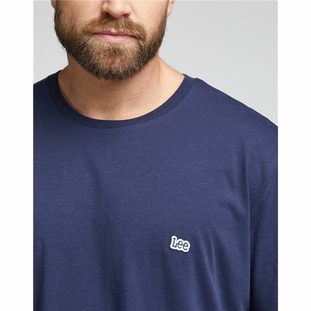 Short-sleeve Sports T-shirt Lee Ss Patch Logo  Blue