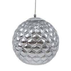 Deckenlampe Kristall Silber Eisen Ø 20 cm 23 x 23 x 21,5 cm