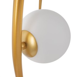 Deckenlampe 22 x 22 x 120 cm Kristall Gold Metall