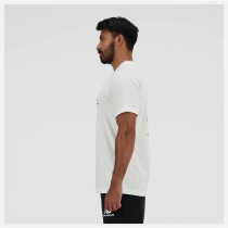 Herren Kurzarm-T-Shirt New Balance Sport Essentials Barrel Weiß