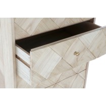 Chest of drawers DKD Home Decor   Light brown Metal Pinewood Paolownia wood Natural Modern 45 x 35 x 93 cm