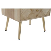 Schubladenschrank DKD Home Decor   Hellbraun Metall Kiefer Paulonia-Holz natürlich Moderne 45 x 35 x 93 cm