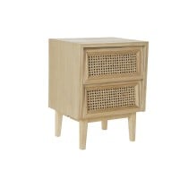 Nachttisch DKD Home Decor natürlich Rattan Paulonia-Holz (43 x 33,7 x 56 cm)