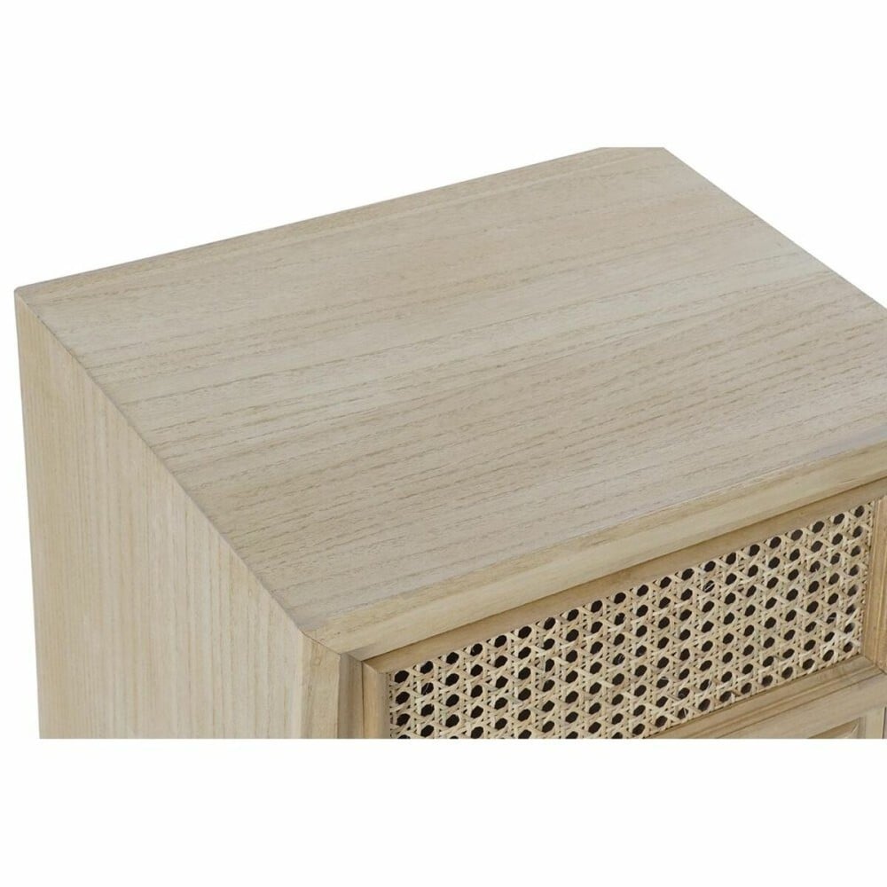 Nachttisch DKD Home Decor natürlich Rattan Paulonia-Holz (43 x 33,7 x 56 cm)