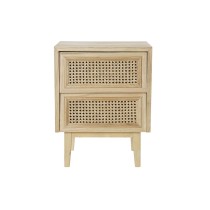 Nachttisch DKD Home Decor natürlich Rattan Paulonia-Holz (43 x 33,7 x 56 cm)