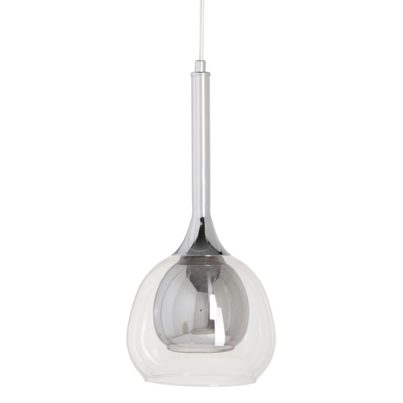 Deckenlampe 16 x 16 x 50 cm Kristall Grau Metall