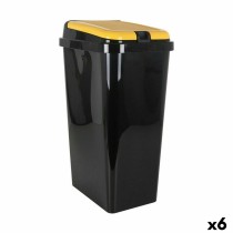 Recycling Waste Bin Tontarelli Yellow 45 L (6 Units)