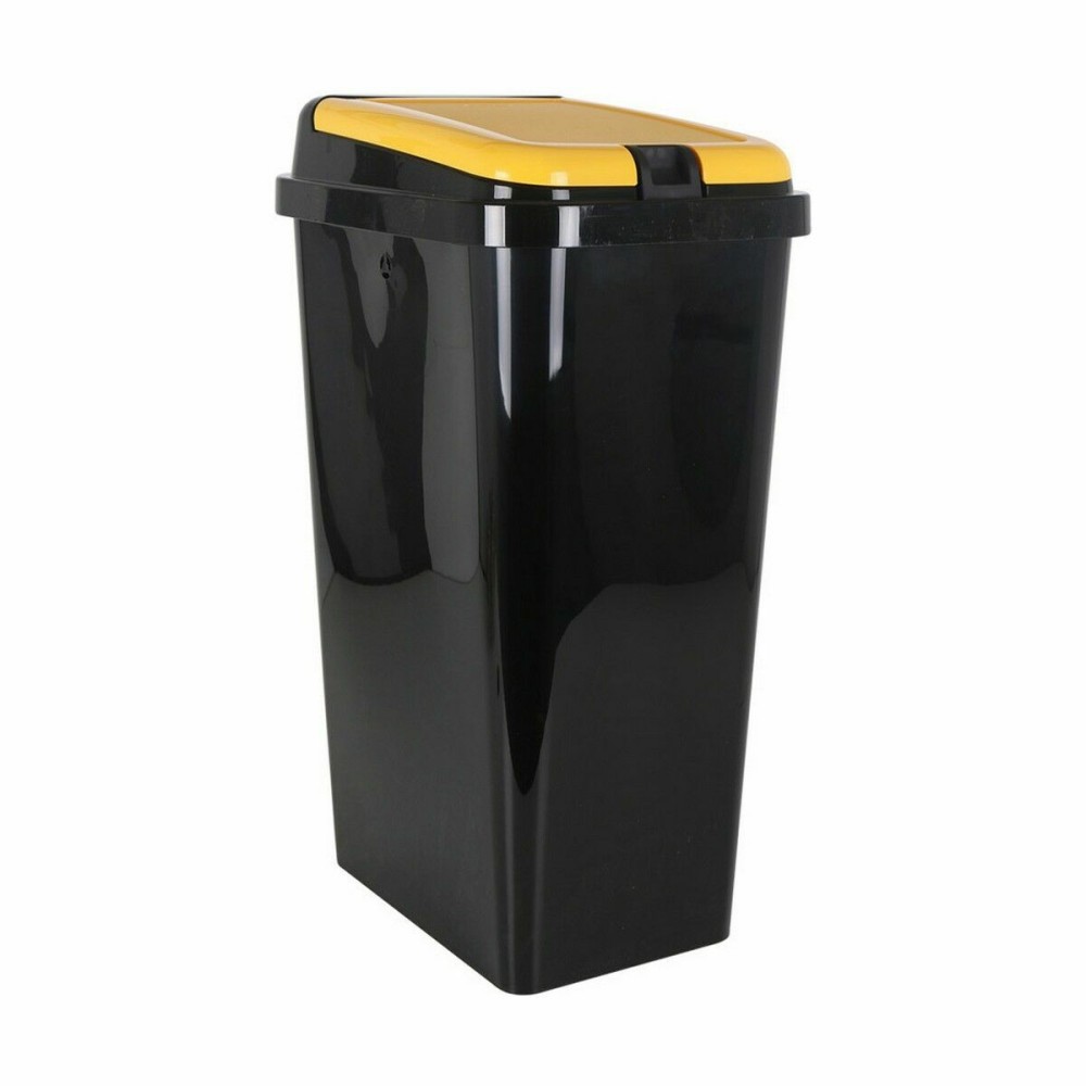 Recycling Waste Bin Tontarelli Yellow 45 L (6 Units)