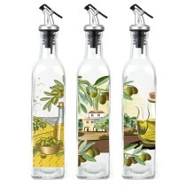 Ölfläschchen Anna Weinverschluss Glas 500 ml (12 Stück)