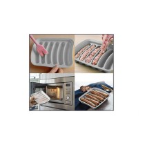 Moule à saucisse Quttin Micro-ondes Silicone 17 X 18 cm (24 Unités)