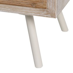 Meuble d'Entrée avec Tiroirs COUNTRY 90 x 35 x 80 cm Naturel Blanc Bois d'épicéa Bois MDF