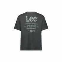 Herren Kurzarm-T-Shirt Lee Loose Logo Schwarz