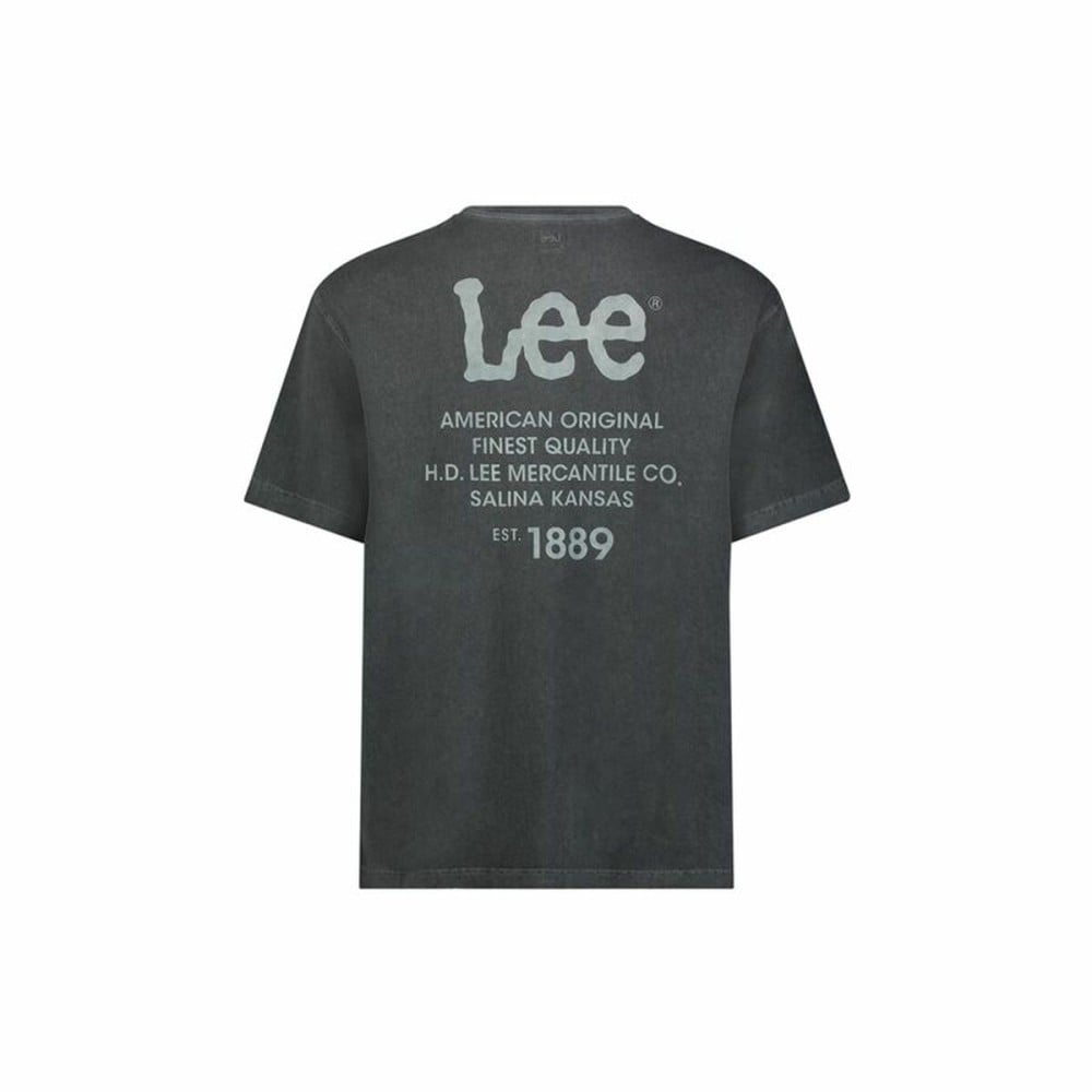 Men’s Short Sleeve T-Shirt Lee Loose Logo Black