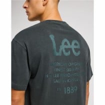 Men’s Short Sleeve T-Shirt Lee Loose Logo Black