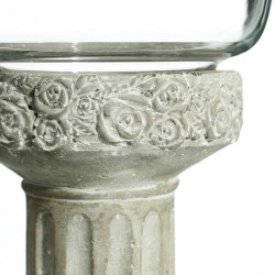 Candleholder 17,5 x 17,5 x 33,5 cm Crystal Grey Cement