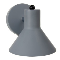 Wall Lamp 13 x 15,5 x 14 cm Grey Metal