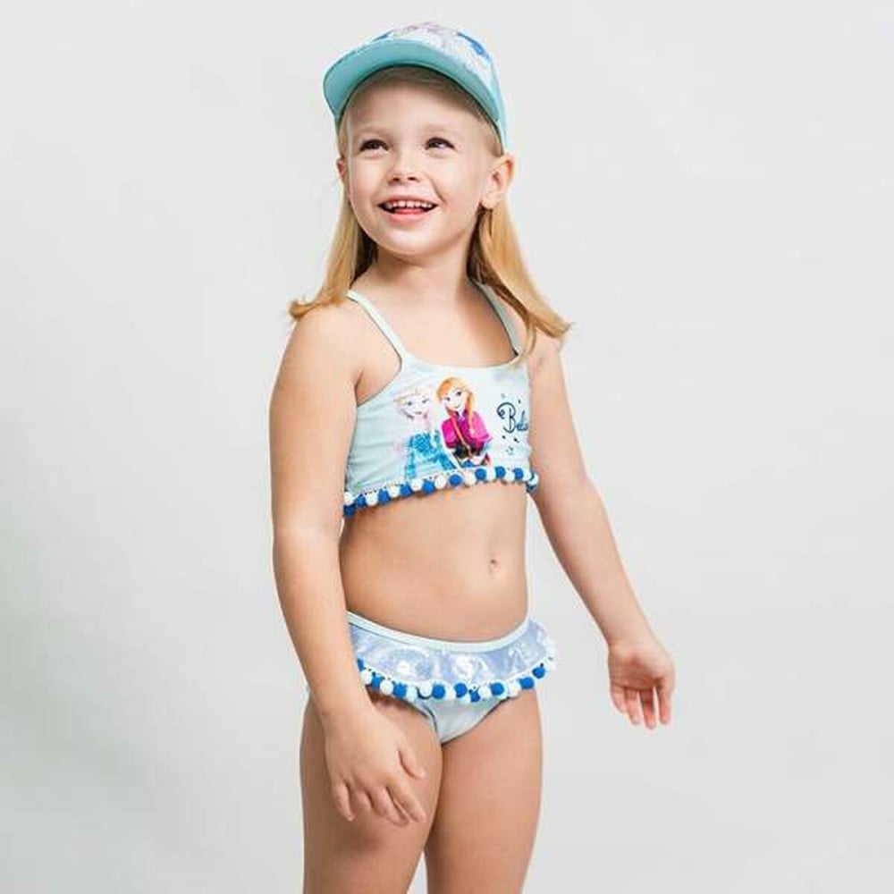 Bikini Bottoms For Girls Frozen Light Blue