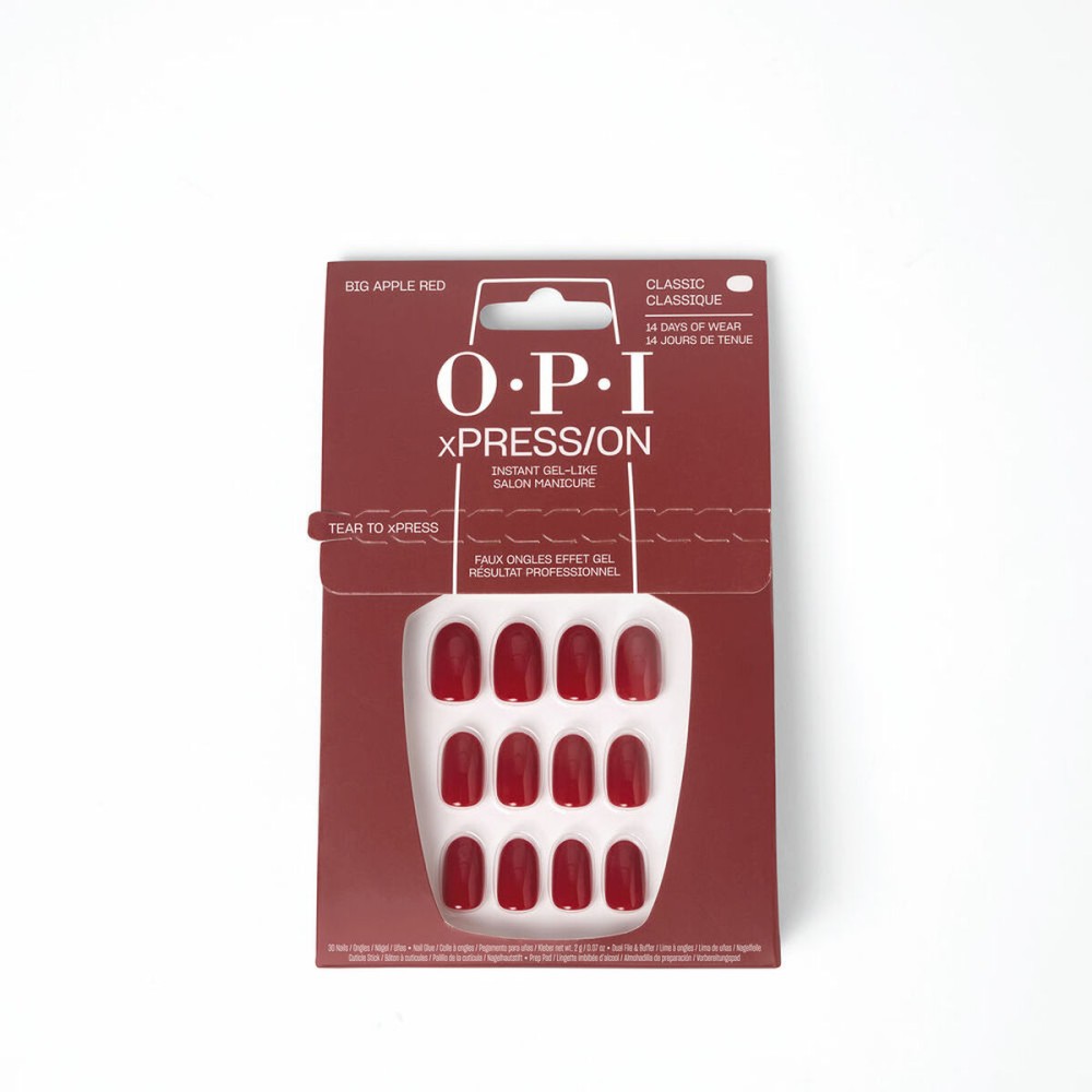 Faux ongles Opi  Big Apple Red Big Apple Red 30 Pièces