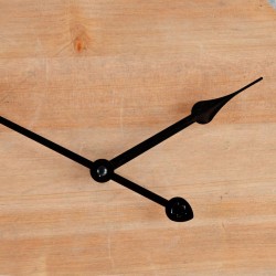 Wanduhr natürlich Tannenholz 60 x 4,5 x 60 cm