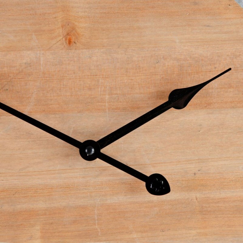 Wall Clock Natural Fir wood 60 x 4,5 x 60 cm