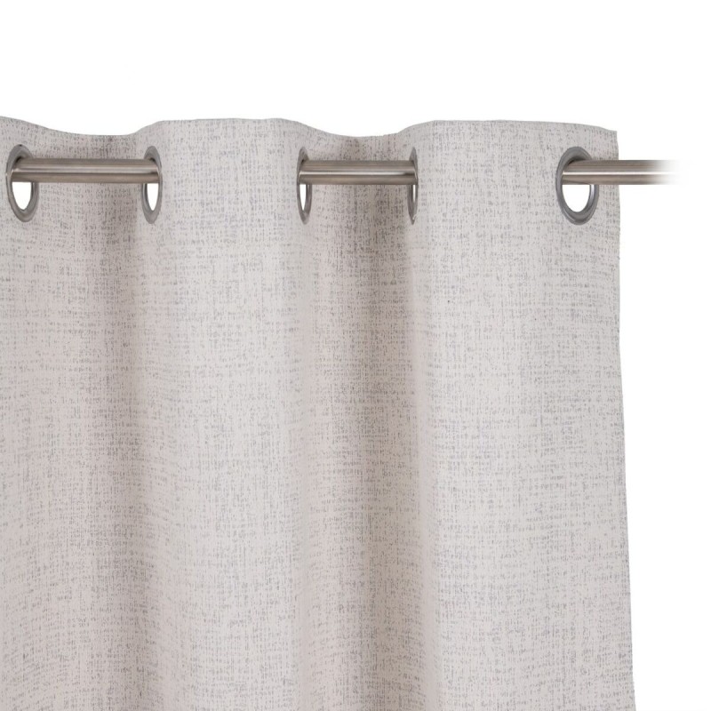 Rideau Beige Polyester Argent 100 % coton 140 x 260 cm