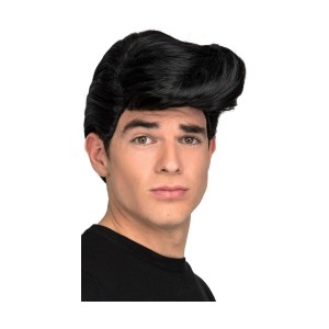 Short Haired Wig Black Elvis Presley