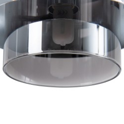 Ceiling Light Crystal Metal Silver Ø 10 cm 20 x 20 x 120 cm