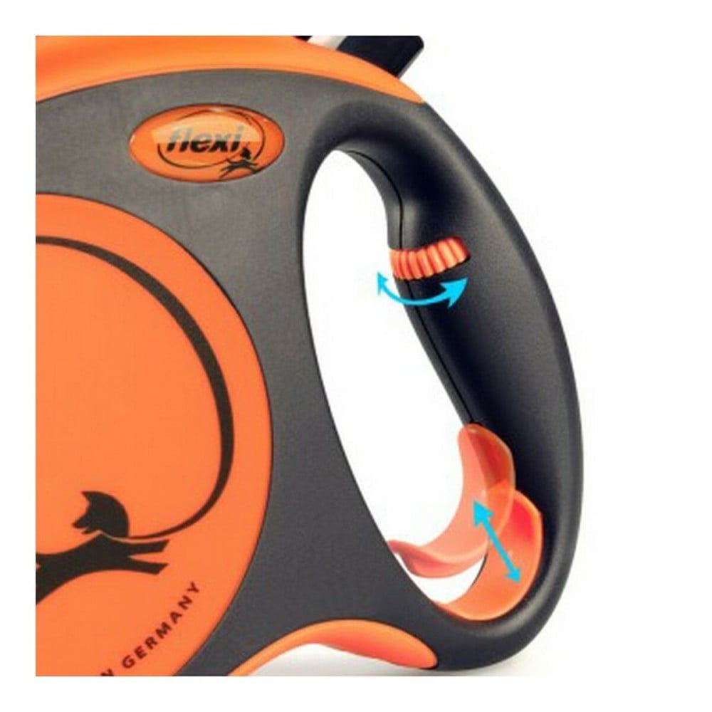 Laisse pour Chien Flexi XTREME 5 m Orange Taille M