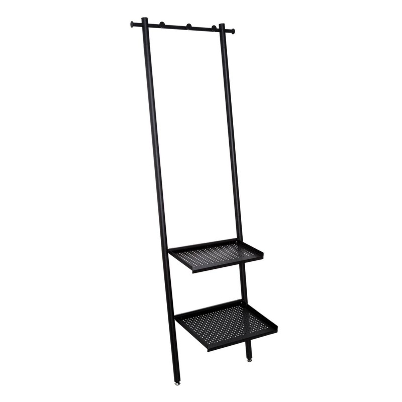 Garderobe 59 x 39 x 177,5 cm Schwarz Metall Industriell