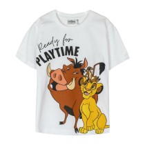 Kurzarm-T-Shirt für Kinder The Lion King Weiß