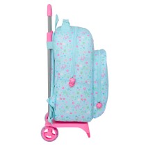 School Rucksack with Wheels Safta Bicicleta Blue 32 x 42 x 15 cm