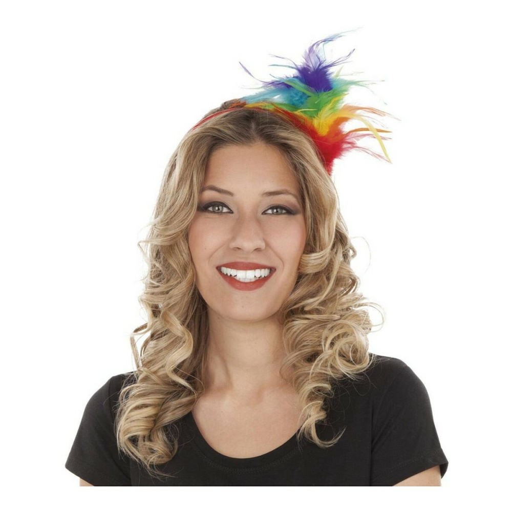 Headband My Other Me Pride Feathers Rainbow