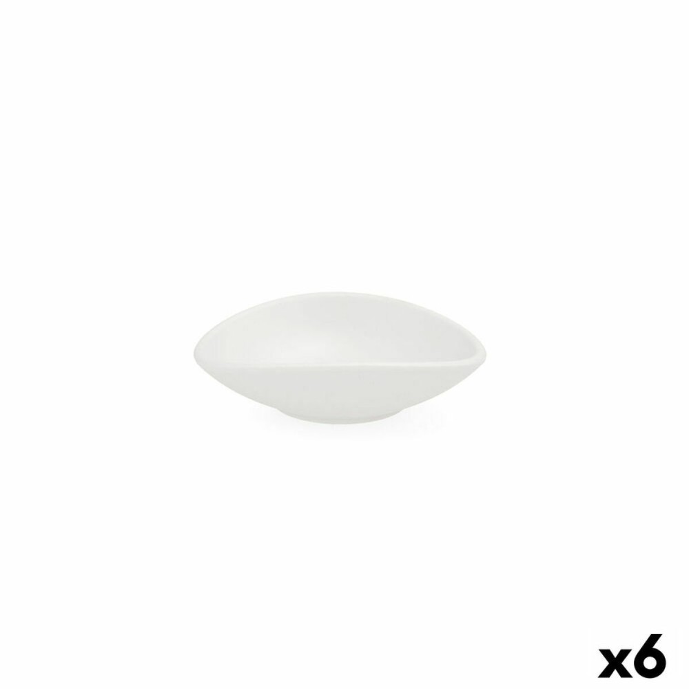 Bol Quid Select Blanc Plastique 13 x 11 x 3,5 cm (6 Unités)