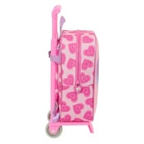 Cartable à roulettes Barbie Love Rose 22 x 27 x 10 cm