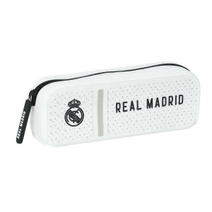 Allzwecktasche Real Madrid C.F. 24/25 Weiß Grau 18.5 x 7.5 x 5.5 cm karriert