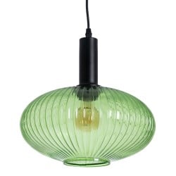 Ceiling Light Crystal Metal Green 30 x 30 x 26 cm