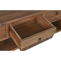 TV furniture Home ESPRIT Brown Pinewood Recycled Wood 200 x 45 x 55 cm