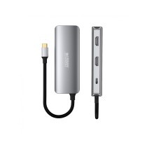 Hub USB-C Urban Factory MHC55UF Gris