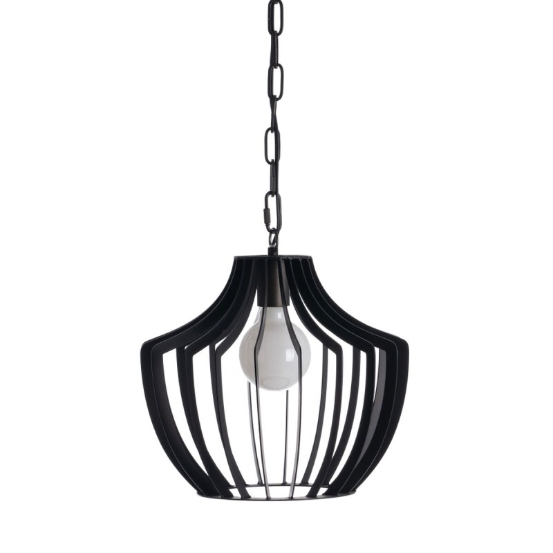 Ceiling Light 35 x 35 x 31 cm Black Metal