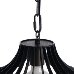 Deckenlampe 35 x 35 x 31 cm Schwarz Metall