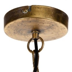 Deckenlampe 50 x 50 x 65 cm Gold Metall