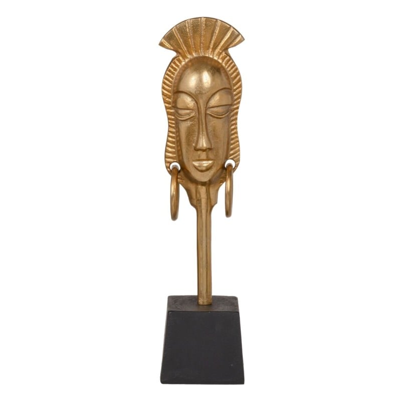 Decorative Figure 11 x 10,5 x 46 cm Black Golden African Woman