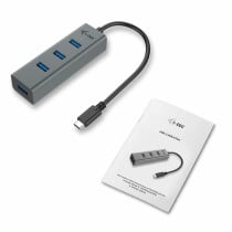 USB Hub i-Tec C31HUBMETAL403 USB x 4 Grey