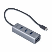 Hub USB i-Tec C31HUBMETAL403 USB x 4 Gris