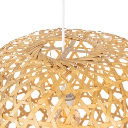 Ceiling Light 59 x 59 x 55 cm Natural Bamboo 220 V 40 W